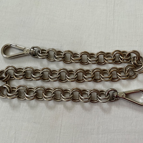 PRADA Vintage Camoscio Suede Metal Sound Bag Red - Picture 9 of 14